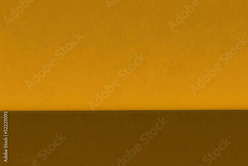 くすんだオレンジと茶色のシンプルな色面分割 photo