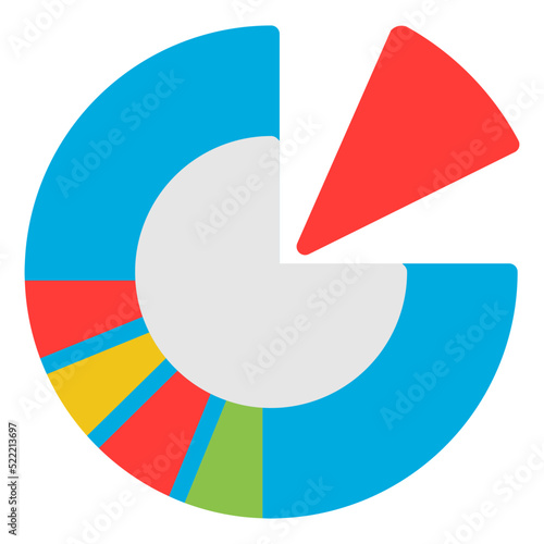 Free Download pie chart icon vector - GFXLoad