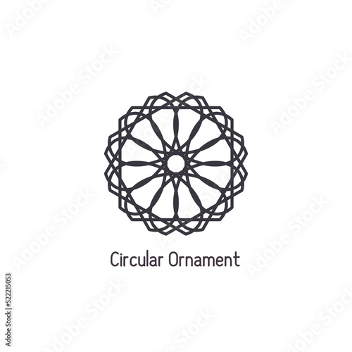 Vector Geometric Circular Linear Emblem