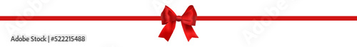 rote Schleife mit Geschenkband