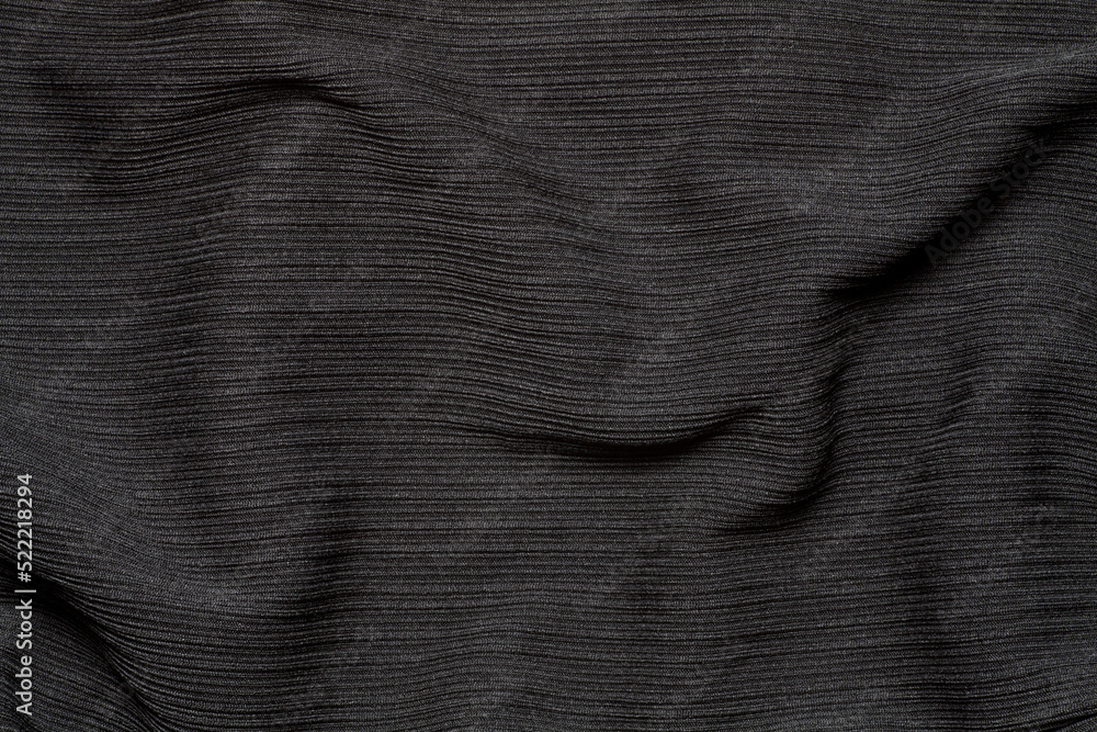 Close-up of black fabric texture background Close-up of black fabric texture background