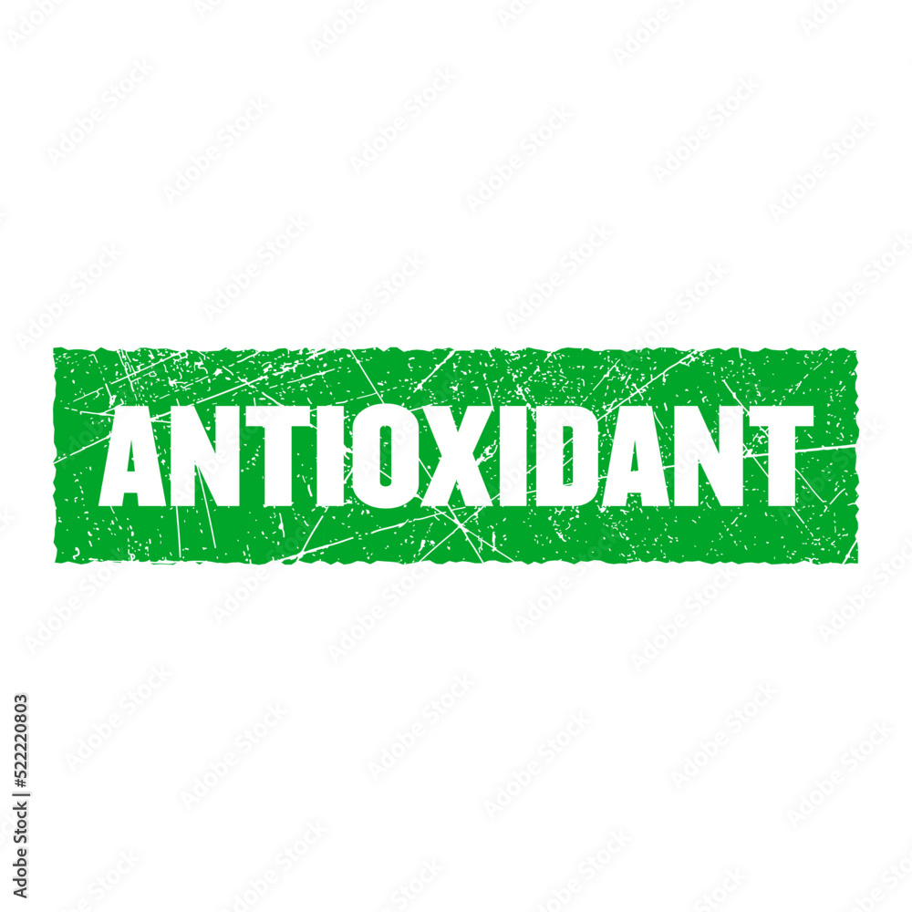 Фотография Antioxidant vector stamp isolated on white background