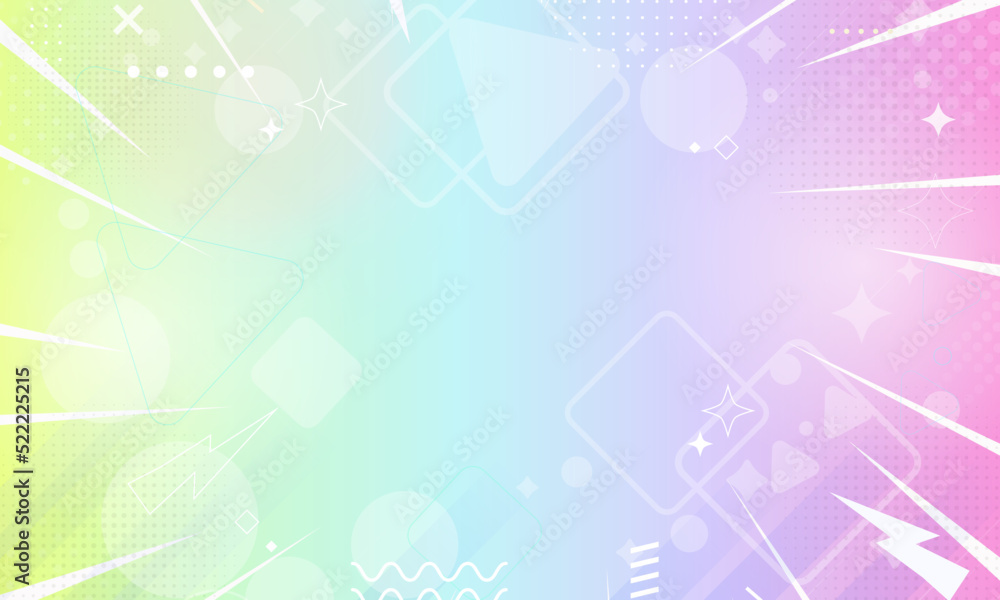 Gradient abstract geometric background