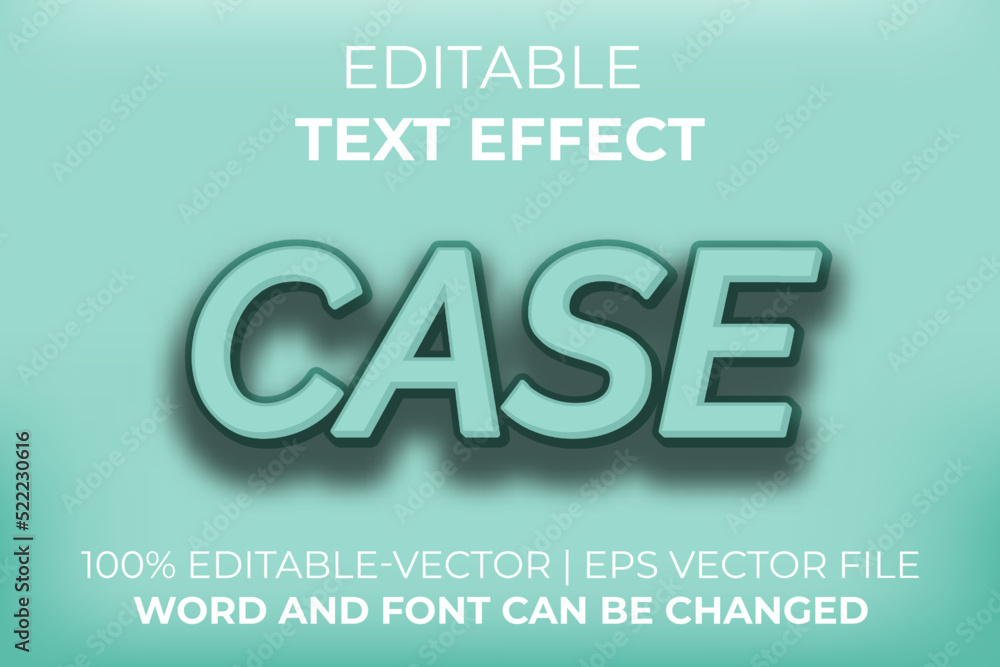Case text effect, easy to edit
Case text effect, easy to edit