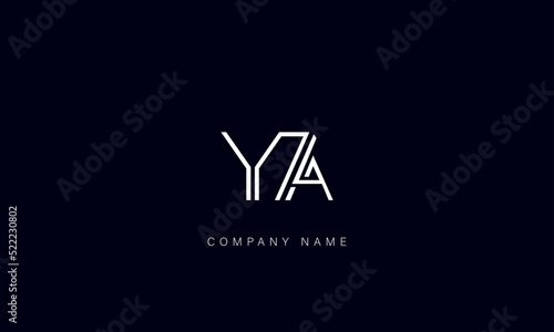 AY, YA Abstract Letters Logo Monogram