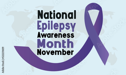 Vector illustration of a Background design  graphic of epilepsy awareness month good for epilepsy awareness month celebration. Eps 10