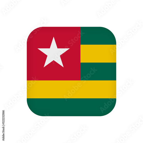 Togo flag, official colors. Vector illustration. Free Download Togo flag, official colors. Vector illustration. - GFXLoad