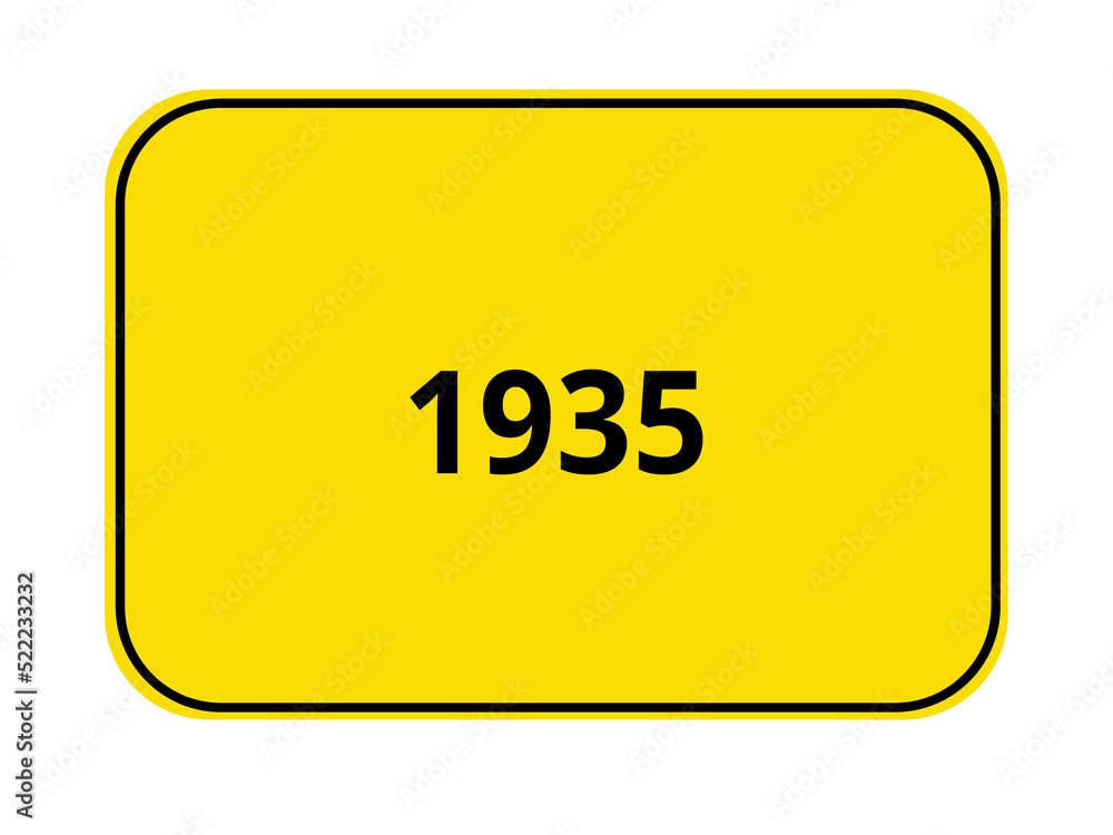 Ortseingangsschild - 1935