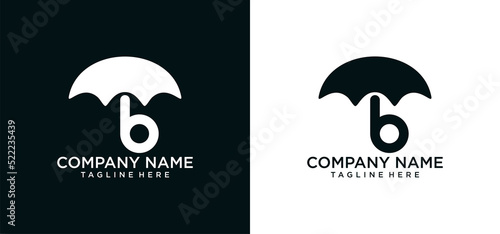 B umbrella design photo