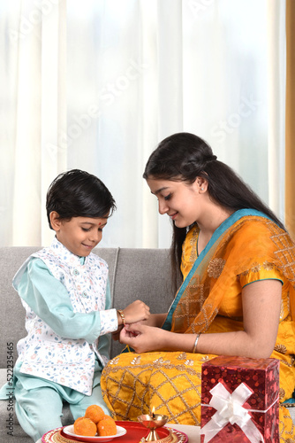 Kids celebrating Raksha bandhan
