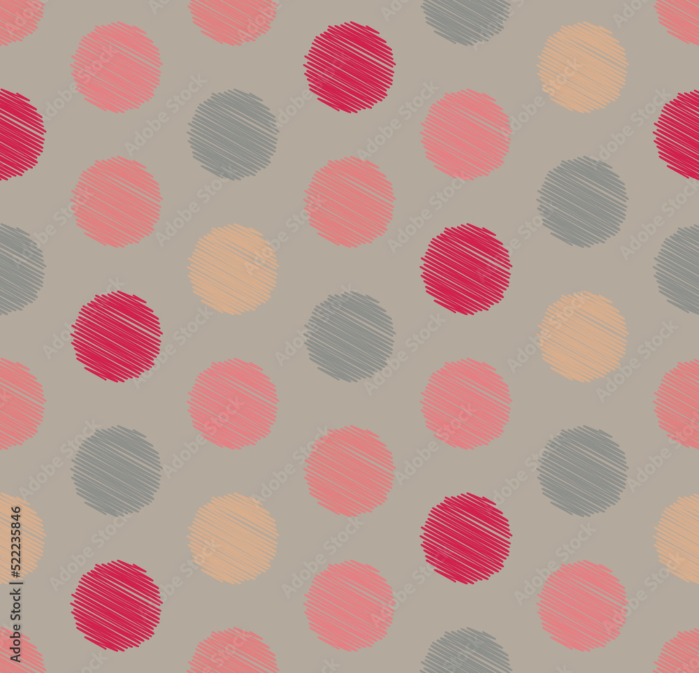 Dots circle geometric seamless on pastel color pattern background Dots circle geometric seamless on pastel color pattern background