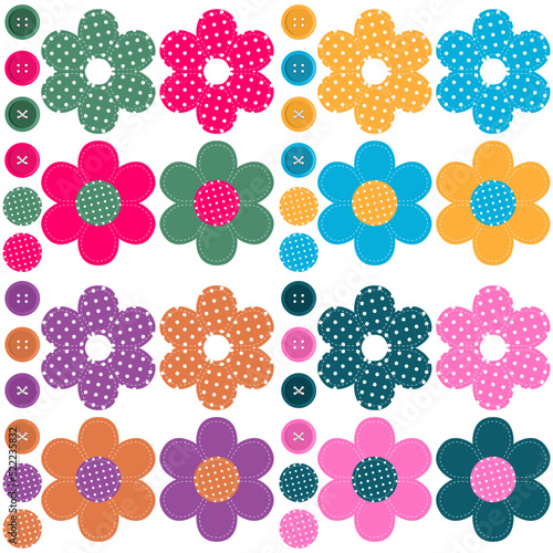 scrapbook set on white background 