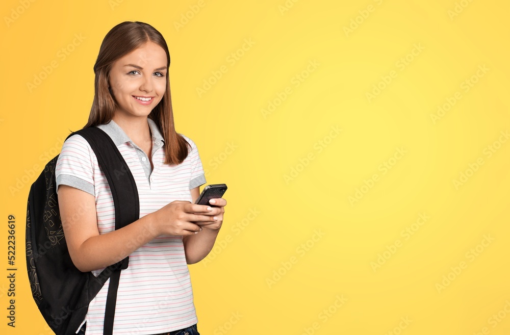 Young smiling happy girl woman teen student posing Young smiling happy girl woman teen student posing