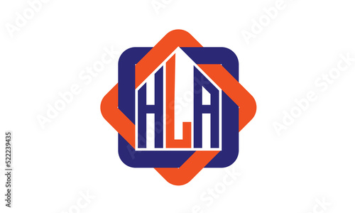 HLA three letter real estate logo with home icon logo design vector template | construction logo | housing logo | engineering logo | initial letter logo | minimalist logo | property logo |