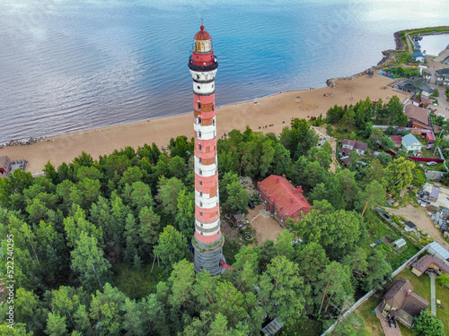 old osinovetsky lighthouse, Lake Ladoga photo