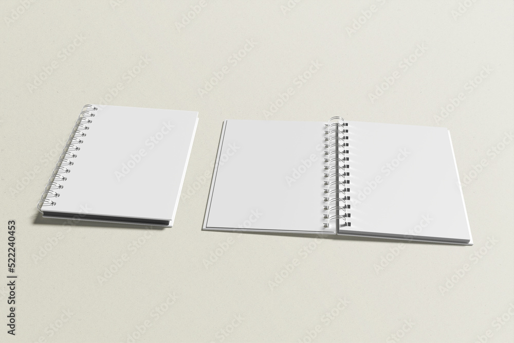 A5 Spiral Notebook Blank Mockup A5 Spiral Notebook Blank Mockup
