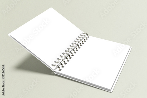 A5 Spiral Notebook Blank Mockup