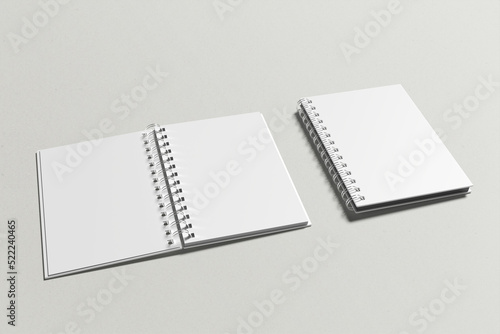 A5 Spiral Notebook Blank Mockup