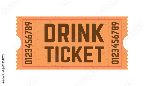 tickets, tickets drink, drink tickets, free drinks badge
