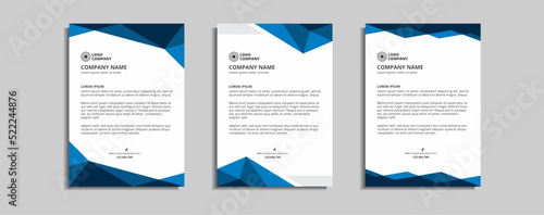 modern corporate letterhead template design