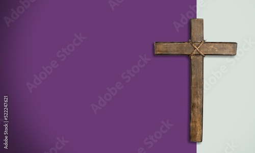 Foto Lent Season, Holy Week and Good Friday concepts, cross shape