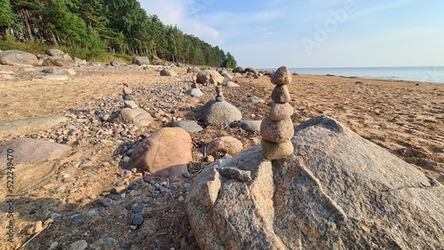 Stack of rocks on the beach