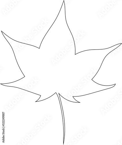 Leaf silhouette icon. Leaf of the tree outline