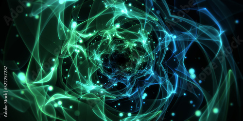 Abstract space tunnel. Infi...