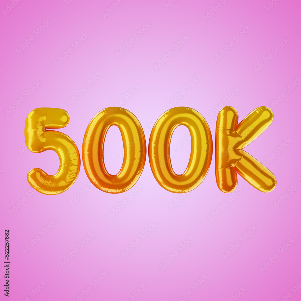 Premium Numeric Balloon 3D Icon with High Resolution on isolated background