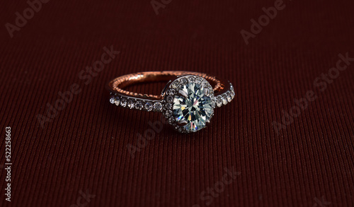 wedding ring gold ring set with diamonds