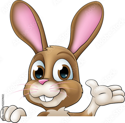 Easter Bunny Rabbit Cartoon...