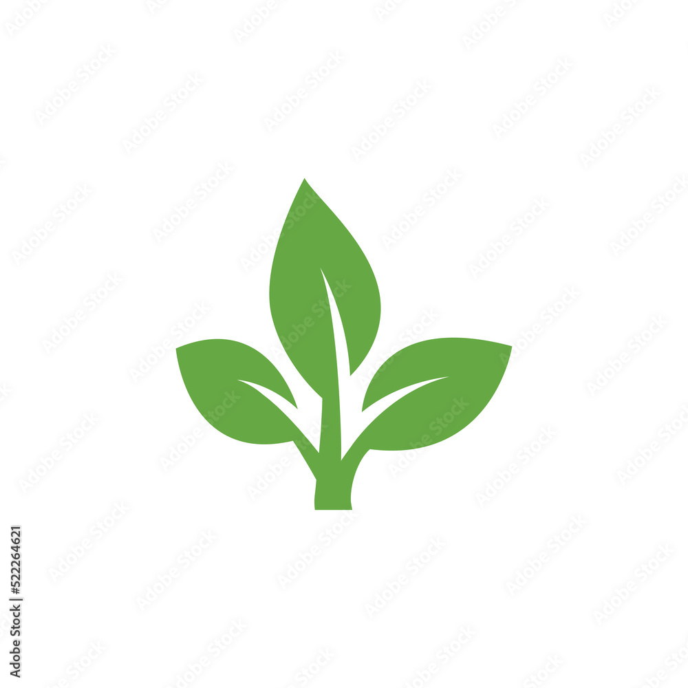 Green leaf ecology nature element vector icon, Leaf Icon, green leaf ecology nature element vector