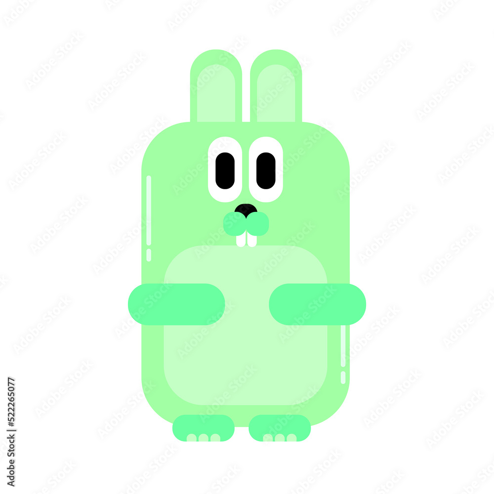 Obraz premium Vector Rabbit Clipart