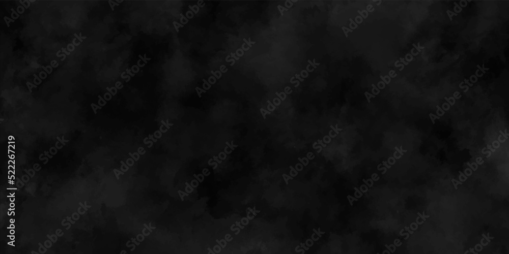 Abstract background with black wall surface, black stucco texture .Dark wall texture background for design. Black vector background texture, old vintage charcoal gray color paper with watercolor.