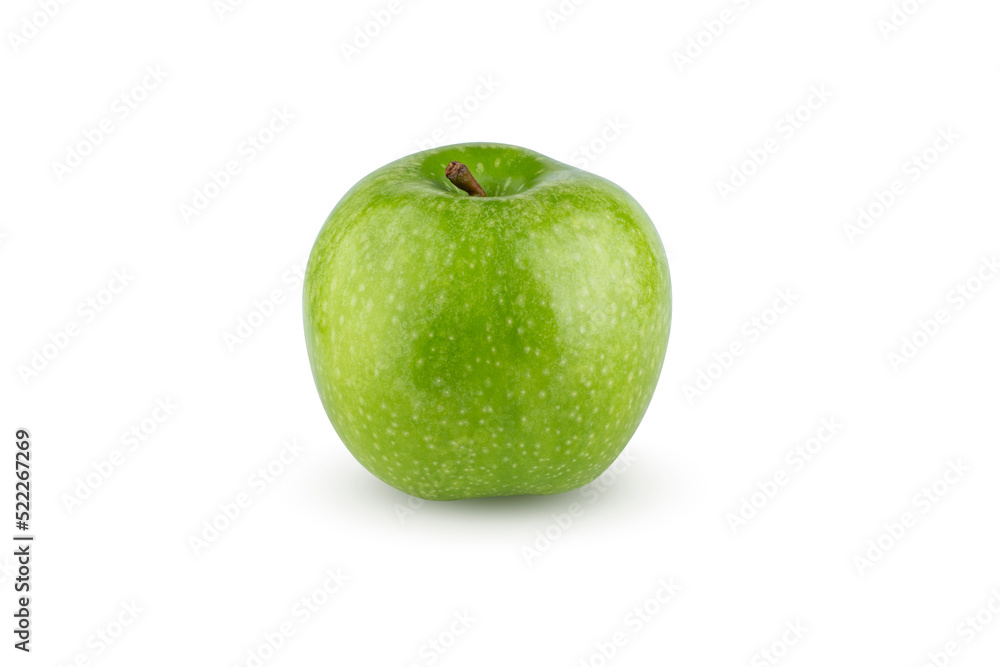 Fresh green apple isolated on white background. Fresh green apple isolated on white background.