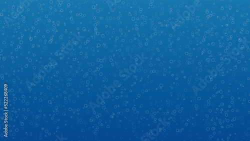 丸線がランダムに散らばる背景素材，ブルー