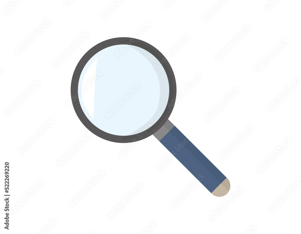 虫眼鏡のベクターイラスト　ルーペのアイコン