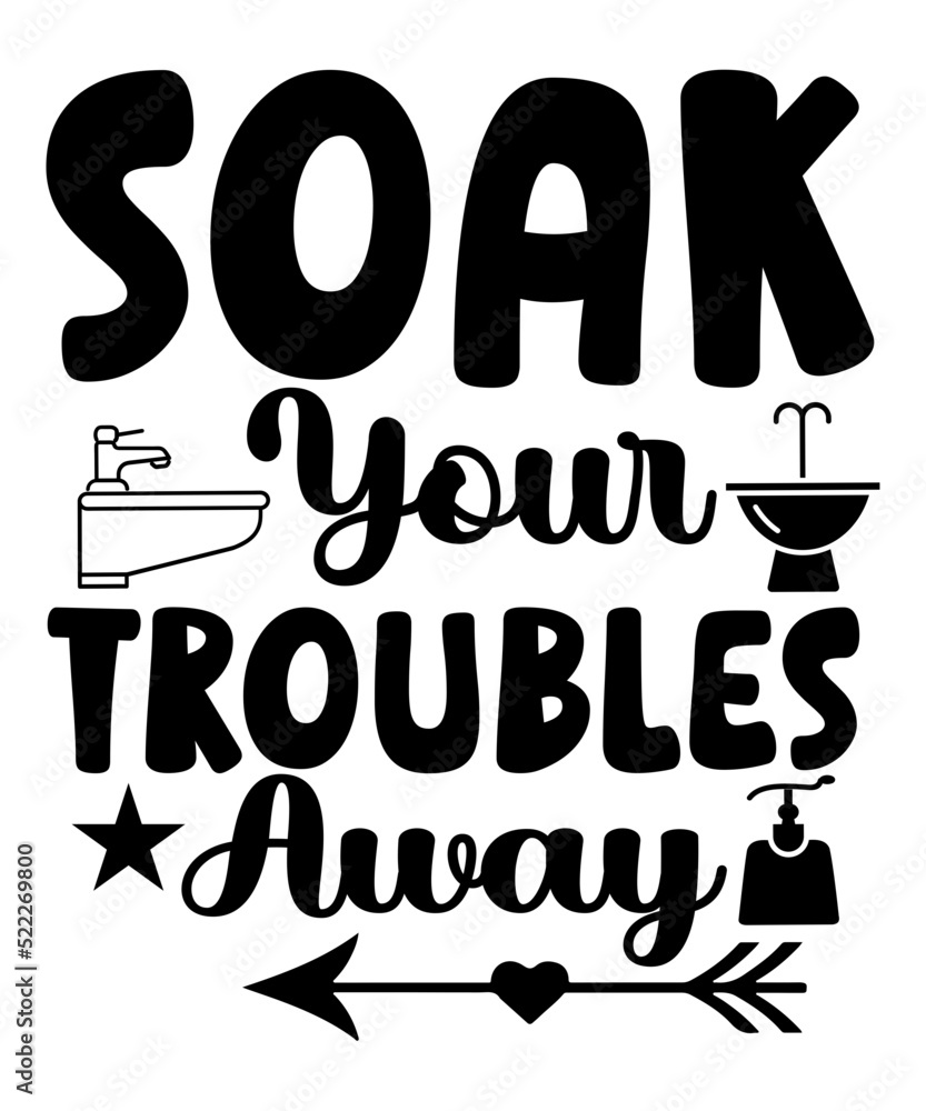 Bathroom Svg, Bathroom Svg Bundle, Bathroom Sign Svg, Washroom Svg