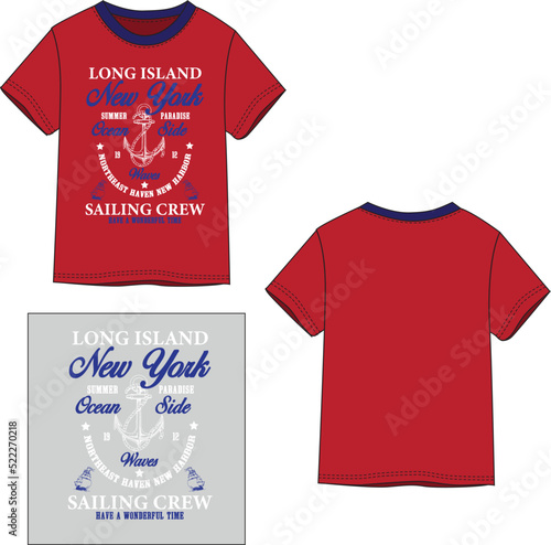 new york marines man, boy, baby, kids, toddler tee, t-shirt vector sketch technical drawing, eps
