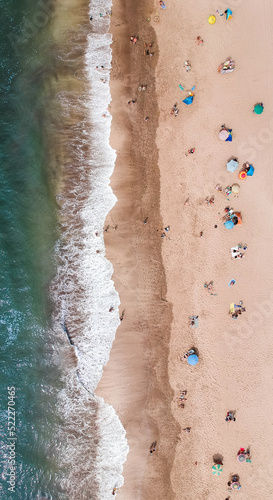 aerial view of beach