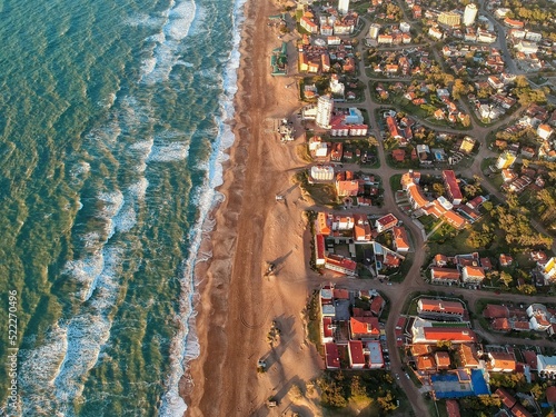 aerial view of beach