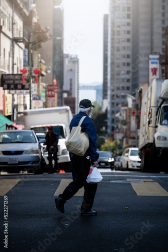 person walking on the street