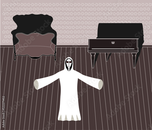 Wallpaper Mural Ghost in old room Torontodigital.ca