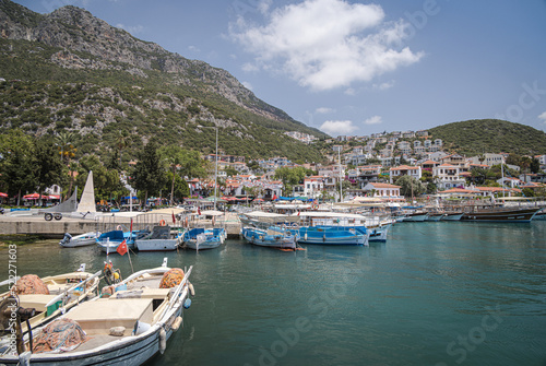 Boats in the harbour at Kas  Turkey