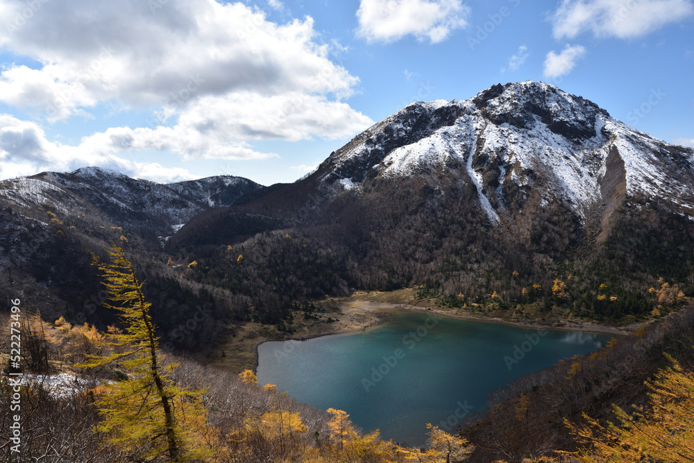 Obraz premium Mountain climbing in winter, Nikko, Shirane