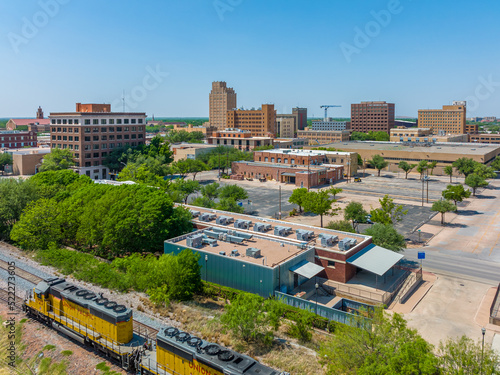 Aerial View of Abilene Texas Downtown