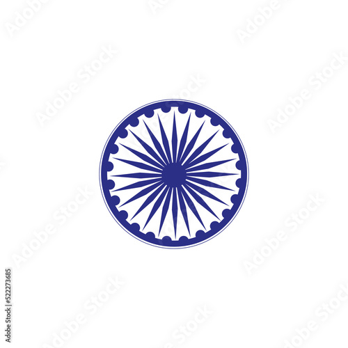 ashok chakra vector illustration vector