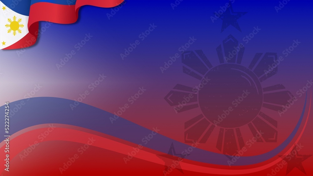 Background with copy space area for celebrate National Heroes Day of