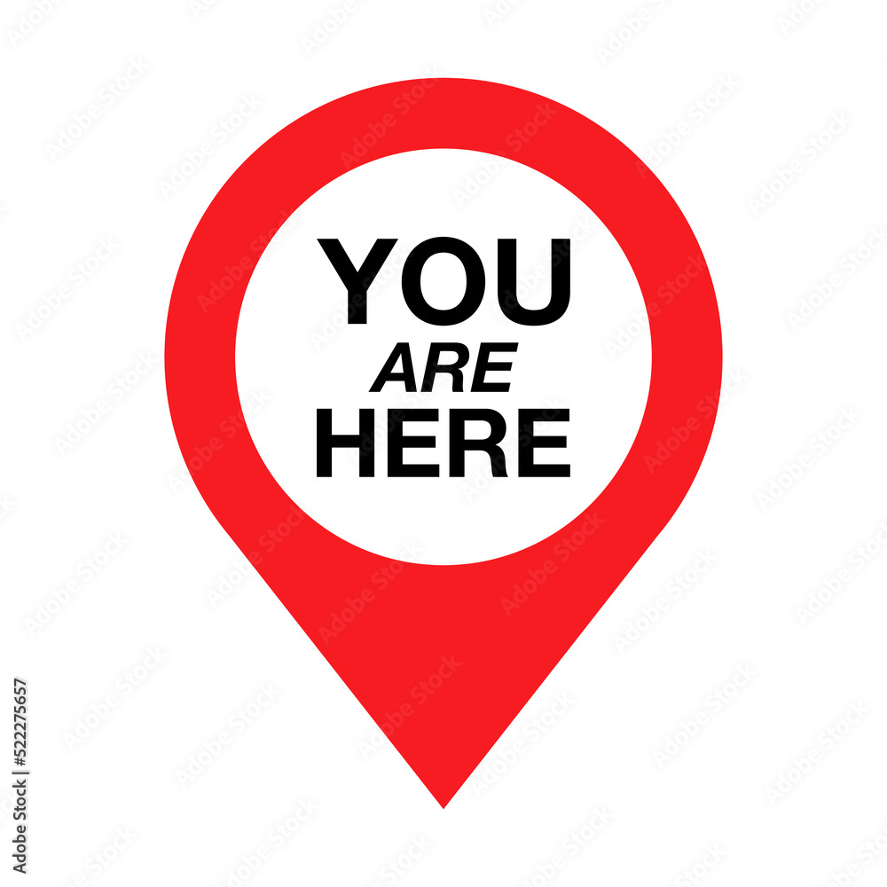 You Are Here Location logo. Marker location you are here Vector illustration. You Are Here Location logo. Marker location you are here Vector illustration.