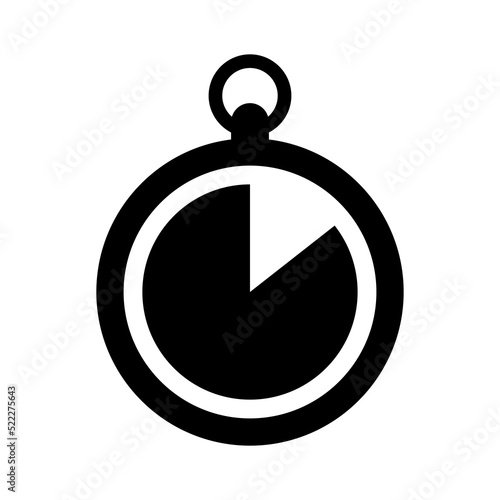 Chronometr or stopwatch icon. Fast time, timestamp vector illustration